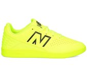 New Balance - Zapatilla de fútbol sala Audazo Control In V6 Niño, Unisex, White-Gold Met-White, 5,5 USA