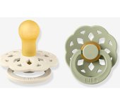 Lote de 2 chupetes-tetinas BIBS Bohème, tamaño 1 de 0 a 6 meses beige