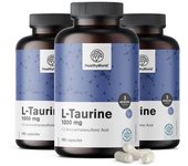 HealthyWorld® 3x L-taurina 1000 mg, en total 540 cápsulas