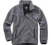 Brandit Teddyfleece Jersey - Negro Gris (5XL)