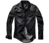 Brandit Riley Denim Camisa - Negro (5XL)