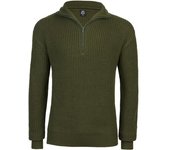 Brandit Marine Suéter Troyer - Verde (2XL)
