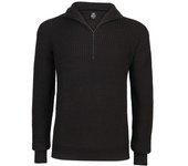 Brandit Marine Suéter Troyer - Negro (4XL)