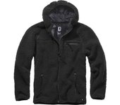 Brandit Teddyfleece Worker Chaqueta - Negro (2XL)
