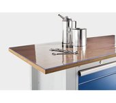 kaiserkraft Recubrimiento de PVC para banco de trabajo, transparente, medidas fijas, A x P 20000 x 700 mm