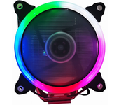 ventilador de refrigeracion gembird  de cpu 12 cm 150 w led multicolor 4 pin
