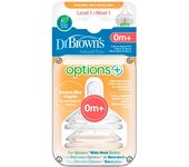 Dr Browns Tetina Dr Brown's Boca Ancha Nivel 1 0m+ x2