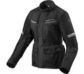 Revit Outback 3 Las señoras de la motocicleta Chaqueta Textíl - Negro Plata (36)