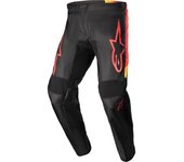 Alpinestars Fluid Corsa Pantalones de motocross - Negro Rojo Amarillo (28)