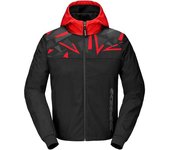 Spidi Evo Sport Sudadera con capucha de moto - Negro Rojo