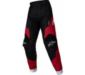 Alpinestars Racer Veil Pantalones de motocross para niños - Negro Rojo (M)