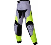 Alpinestars Racer Veil Pantalones de motocross para niños - Gris Amarillo (XS)