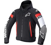 Alpinestars Zaca Air Chaqueta textil de motocicleta - Negro Blanco Rojo (3XL)