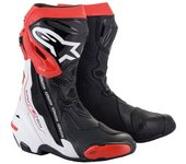 Alpinestars Supertech R Botas de motocicleta - Negro Blanco Rojo (44)