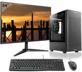 VolttierPC Pc Oficina Completo AMD Ryzen 5 8600G/16GB/500GB SSD + Monitor 24" + Pack