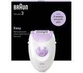 Braun Silk-épil 3 3-000 Depiladora de Pinzas con Luz Integrada y Cabezal para Masaje