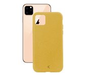 Ksix Silk Funda Eco-Friendly Amarilla para iPhone 11 Pro