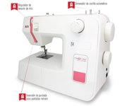 Máquina de Coser Alfa 70W Chasis Metálico 10 Puntadas LED Set Accesorios Profesional