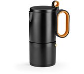 Cafetera de Cápsulas BRA Efficient 0,18L Acero Inoxidable Full Induction Naranja/Negro