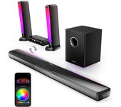 Barra de sonido Ultimea Apollo S80 Bluetooth 320W Dolby Atmos diseño desmontable RGB