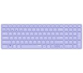 Teclado inalámbrico Rapoo E9700M compacto QWERTY aluminio lila numérico multisistema