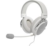 Auriculares Genesis con cable 53mm micrófono desmontable ligeros blancos para gaming