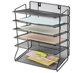 Bandeja Sobremesa Q-connect Kf17289 Metalica Rejilla Negra 6 Bandejas 325x230x390 Mm