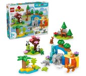 Lego Duplo Familias de la Fauna Salvaje, Juego 3 en 1 de Animales para Niños de 2+ Años