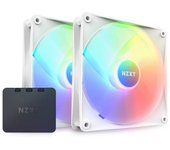 Ventilador suplementario NZXT F140 Core RGB Dual Pack 140mm PWM RGB Blanco con controlador