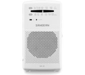 Radio Portátil - SANGEAN SR-35, Pilas, Blanco, Sintonizador AM/FM