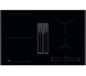 Placa Inducción con Extracción - AEG TH84CB03FB, 80 cm, 5 Zonas