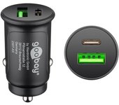 Goobay 59521 cargador de dispositivo móvil Universal Negro Encendedor de cigarrillos Carga rápida Auto