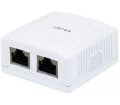 Lapara Roseta de Superficie 2 X RJ-45 Cat 6a FTP