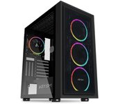 Abysm Gaming Danube Kamp ARGB Caja PC ATX Cristal Templado USB 3.0 Negra