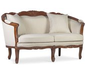 SofÁ vintage louis honey 2 plazas con cojÍn
