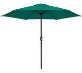 LOLAhome Parasol Monty de manivela de 270 cm verde