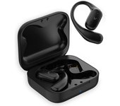 Ksix Cosmos Auriculares Inalámbricos, Open Ear, Autonomía 6+18h, Control Táctil, Llamadas, Negro