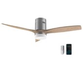 Cecotec EnergySilence Aero 5600 Steel Aqua Connected Ventilador de Techo con Luz y WiFi 40W Madera
