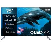 Cecotec V2 Series VQU20075 75" QLED UltraHD 4K HDR10 Android TV