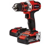 Einhell TE-CD 18/40 Li Kit Taladro Percutor/Atornillador + 2 Baterías 18 V + Cargador + Accesorios