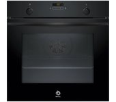Horno eléctrico Balay 3HA5749N3 71L Negro Pirolítico+Hidrolítico Display LED Raíles Flex