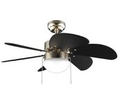 Cecotec EnergySilence Aero 365 Gold&Wood Ventilador de Techo con Luz 50W Dorado/Madera