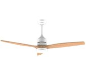 Cecotec EnergySilence Aero 5275 Whitewood Ventilador de Techo con Luz LED y Mando 40W
