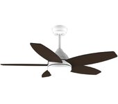 Cecotec EnergySilence Aero 4200 White&Darkwood Ventilador de Techo con Luz y Mando 53W