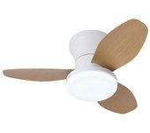 Ventilador de techo Bel Air Home Tauro 48W DC 3 aspas, LED regulable, mando a distancia