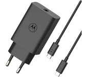 Motorola TurboPower 68 SJMC682 Cargador de Red Eléctrica USB-C Carga Rápida 68W Negro