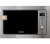 Microondas EVVO Mi35 25L 1000W Grill Inox con Panel Táctil y 8 Funciones