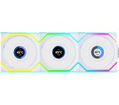 Lian Li UNI FAN SL Wireless LCD 120 Pack Triple Ventilador Suplementario 120mm Blanco