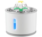 Dispensador automático de agua para perros y gatos con fuente para mascotas gris con bomba inteligente