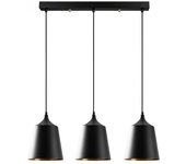 Regleta de techo momo 20 negro (3 luces)